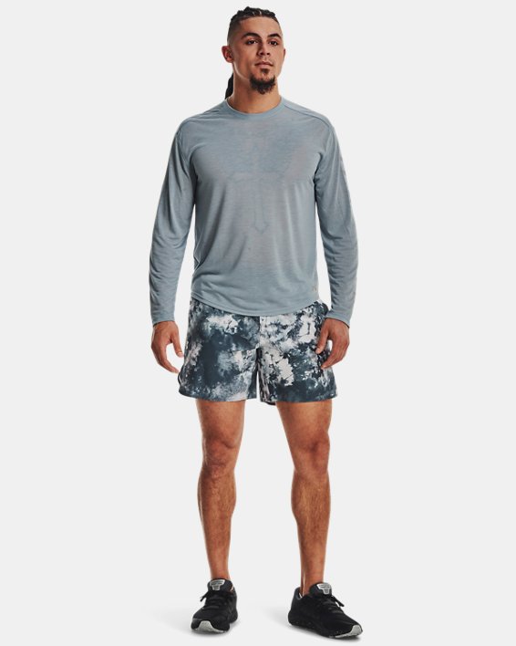 Men's UA Train Anywhere Printed Shorts in Blue image number 2